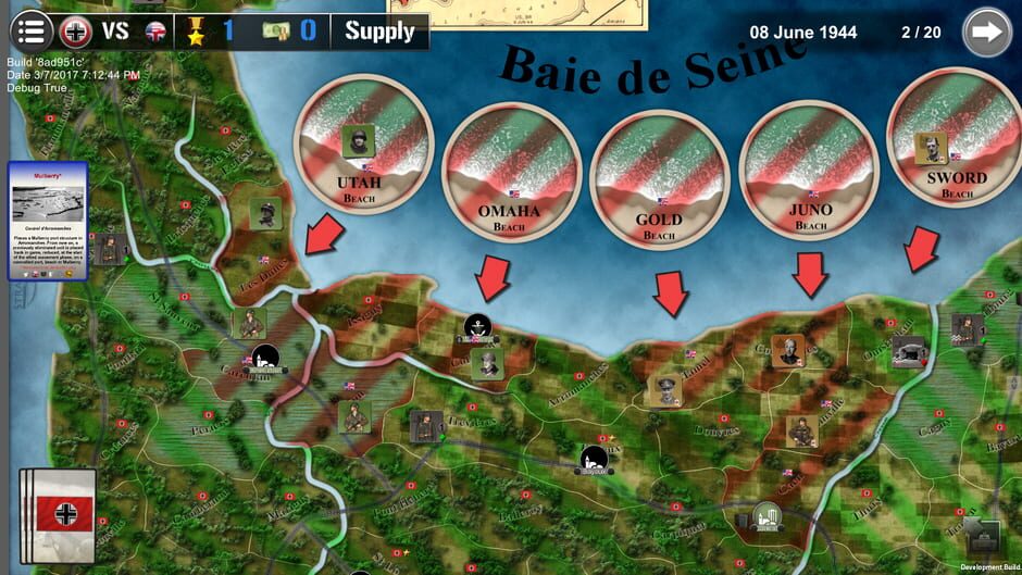 สกรีนช็อตจาก Wars Across the World: Normandy 1944 (รูปที่ 9)