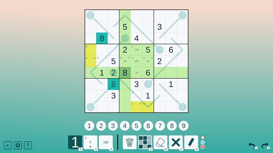 Thermo Sudoku Screenshot