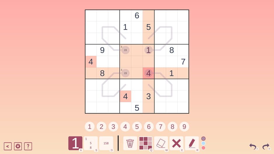 Thermo Sudoku Screenshot