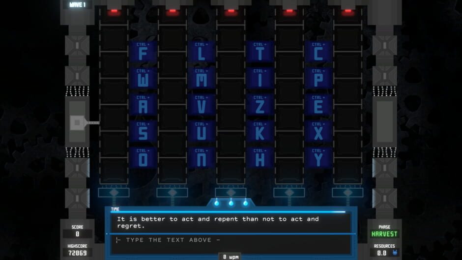 Tyfortress: Tactical Typing Screenshot