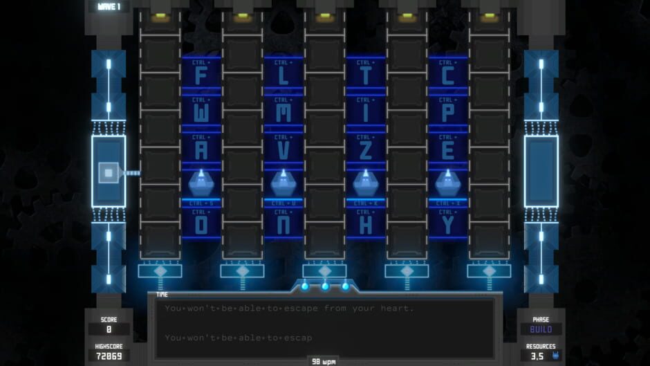 Tyfortress: Tactical Typing Screenshot