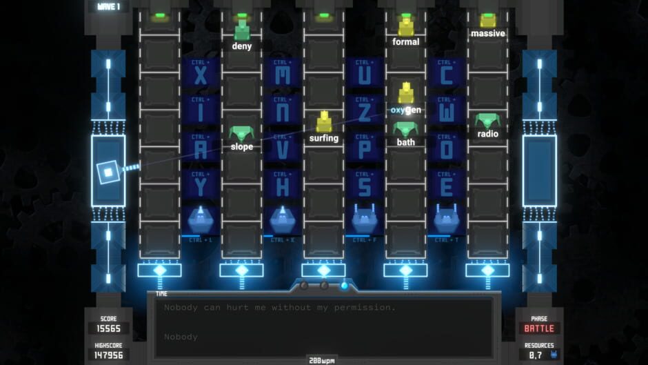 Tyfortress: Tactical Typing Screenshot