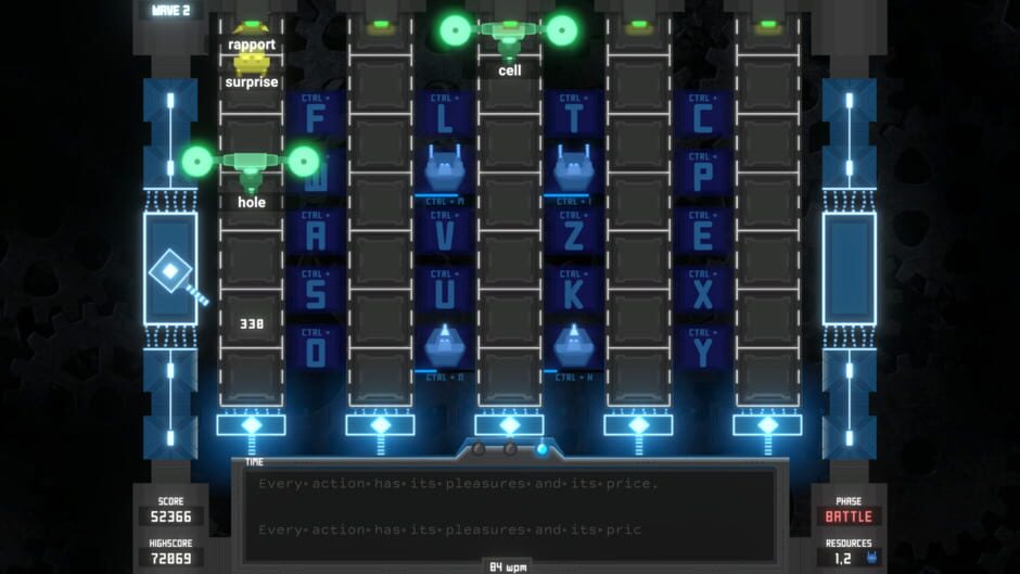 Tyfortress: Tactical Typing Screenshot