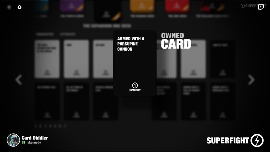 สกรีนช็อตจาก Superfight: The Expansion One Deck (รูปที่ 2)