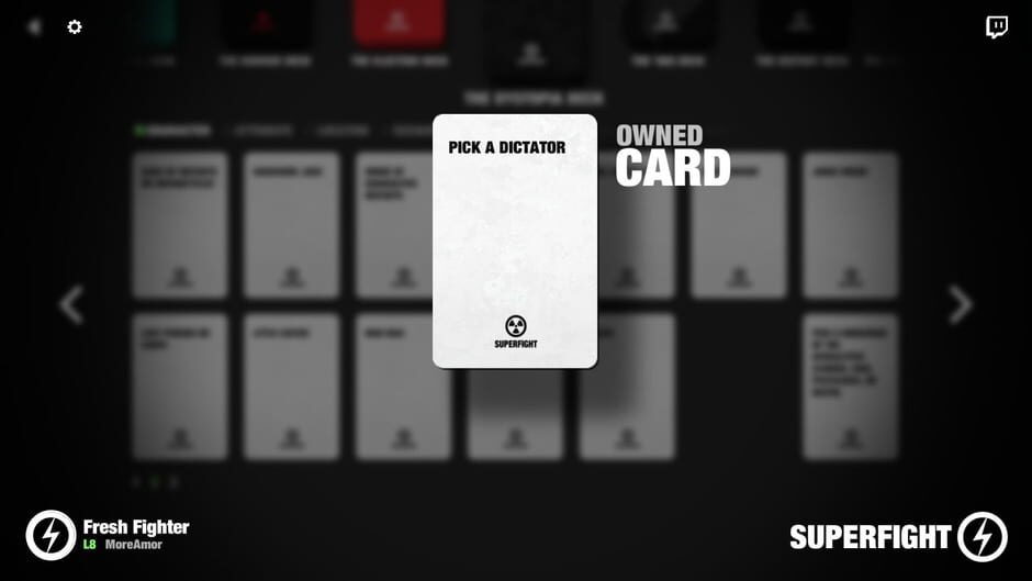 สกรีนช็อตจาก Superfight: The Dystopia Deck (รูปที่ 2)