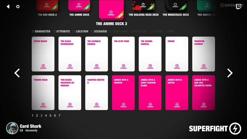 สกรีนช็อตจาก Superfight: The Anime Deck 2 (รูปที่ 3)