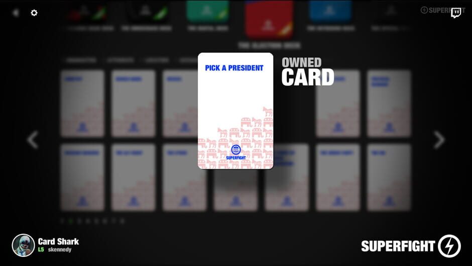 สกรีนช็อตจาก Superfight: The Election Deck (รูปที่ 2)