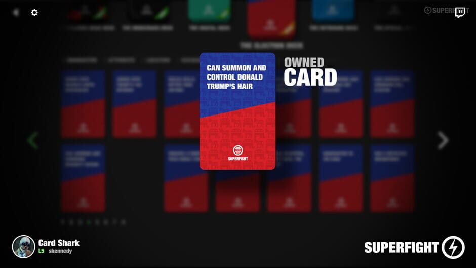 สกรีนช็อตจาก Superfight: The Election Deck (รูปที่ 3)