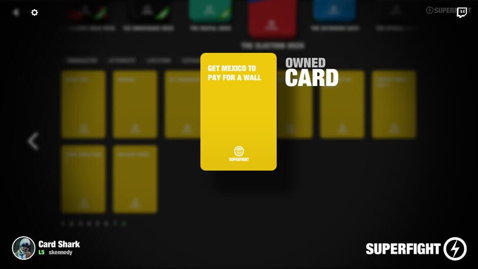 สกรีนช็อตจาก Superfight: The Election Deck (รูปที่ 6)