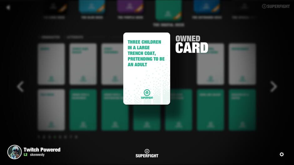สกรีนช็อตจาก Superfight: The Digital Deck (รูปที่ 3)