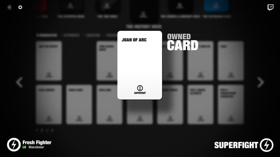 สกรีนช็อตจาก Superfight: The History Deck (รูปที่ 2)