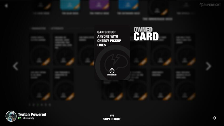 สกรีนช็อตจาก Superfight: The Mindcrack Deck (รูปที่ 2)
