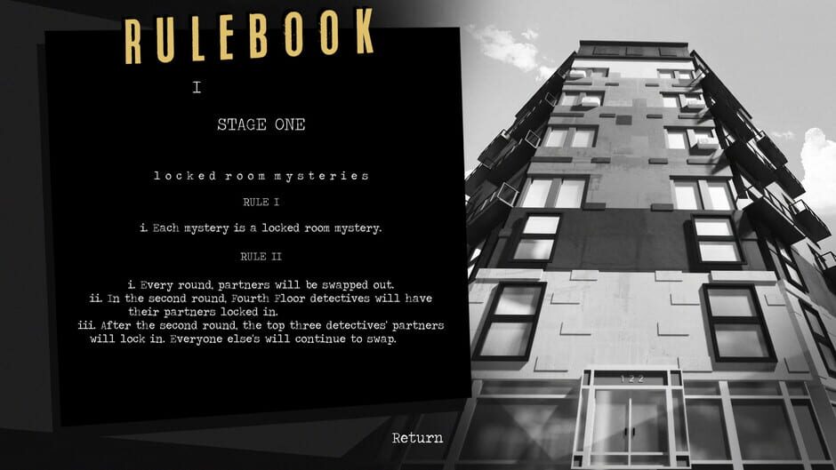 Methods: The Detective Competition Screenshot