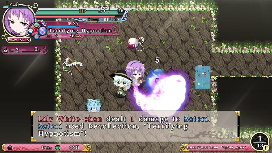 Touhou Genso Wanderer Reloaded: Satori Komeiji Screenshot