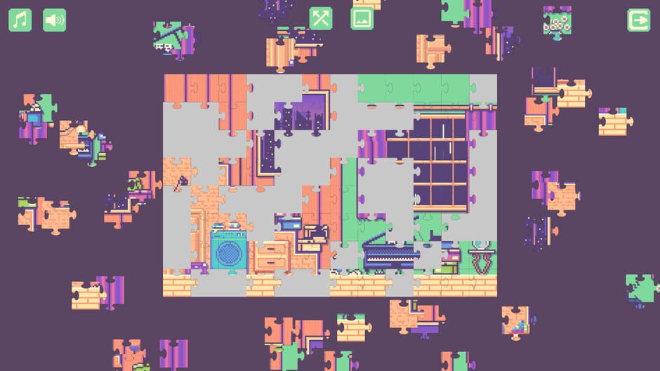 สกรีนช็อตจาก Newton's Life at Home: Pixel Art Jigsaw Puzzle (รูปที่ 4)