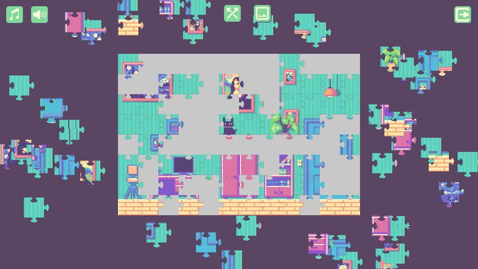 สกรีนช็อตจาก Newton's Life at Home: Pixel Art Jigsaw Puzzle (รูปที่ 6)