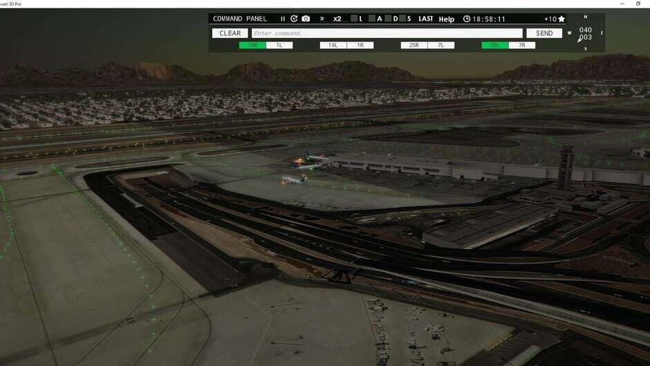 สกรีนช็อตจาก Tower!3D Pro: KLAS Airport (รูปที่ 2)