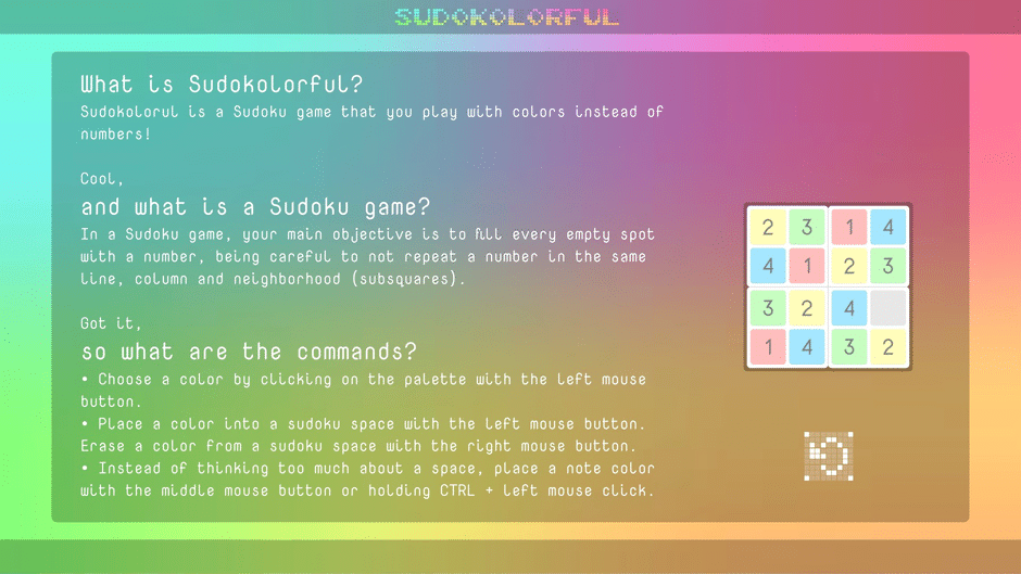 Sudokolorful Screenshot