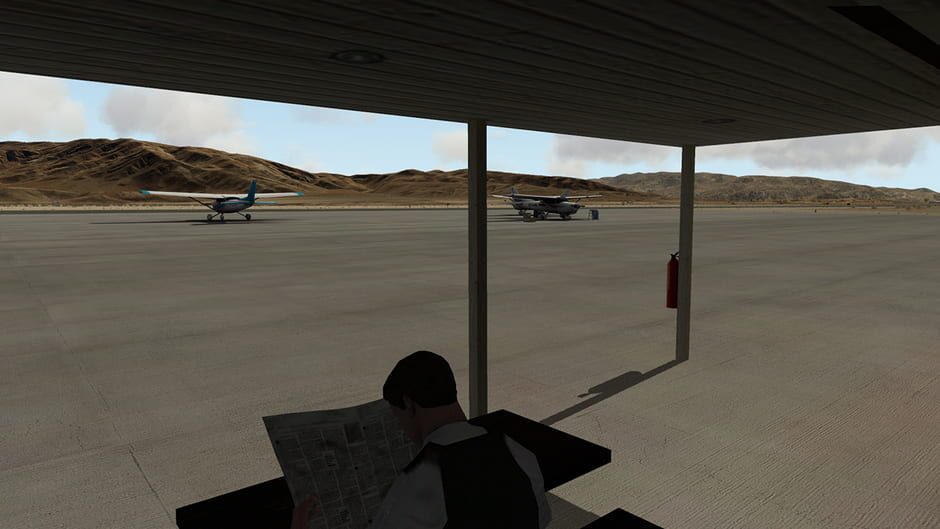 สกรีนช็อตจาก X-Plane 11: Aerosoft - KTNP: Airport Twentynine Palms (รูปที่ 9)