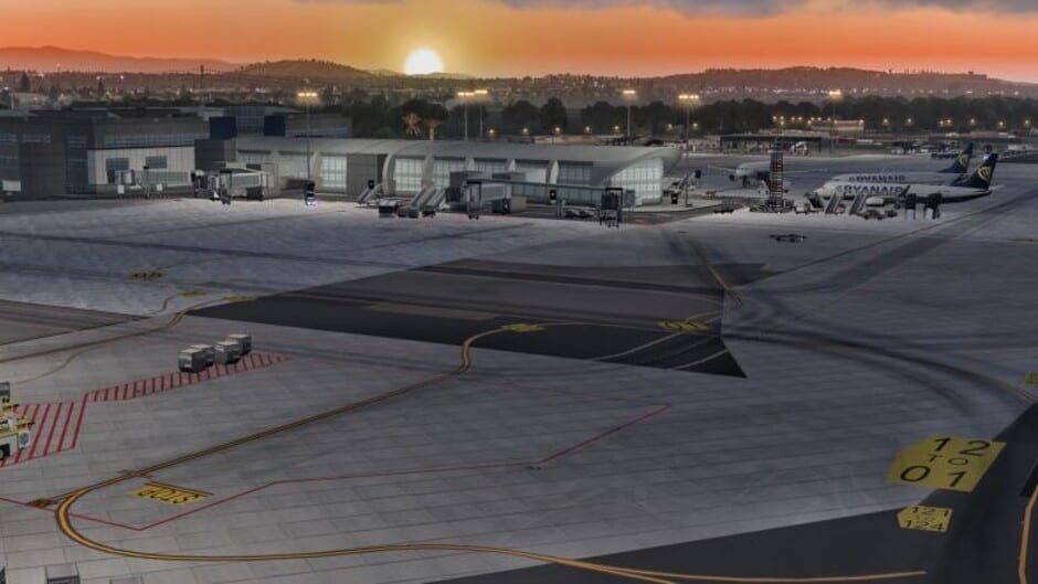 X-Plane 11: JustAsia - LIEE: Cagliari Elmas Airport Screenshot