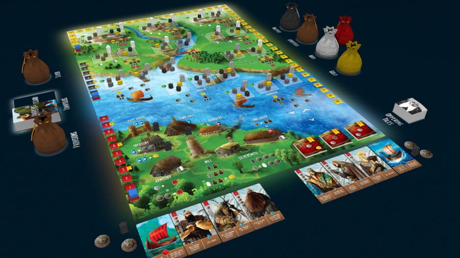 สกรีนช็อตจาก Tabletopia: Raiders of the North Sea (รูปที่ 2)