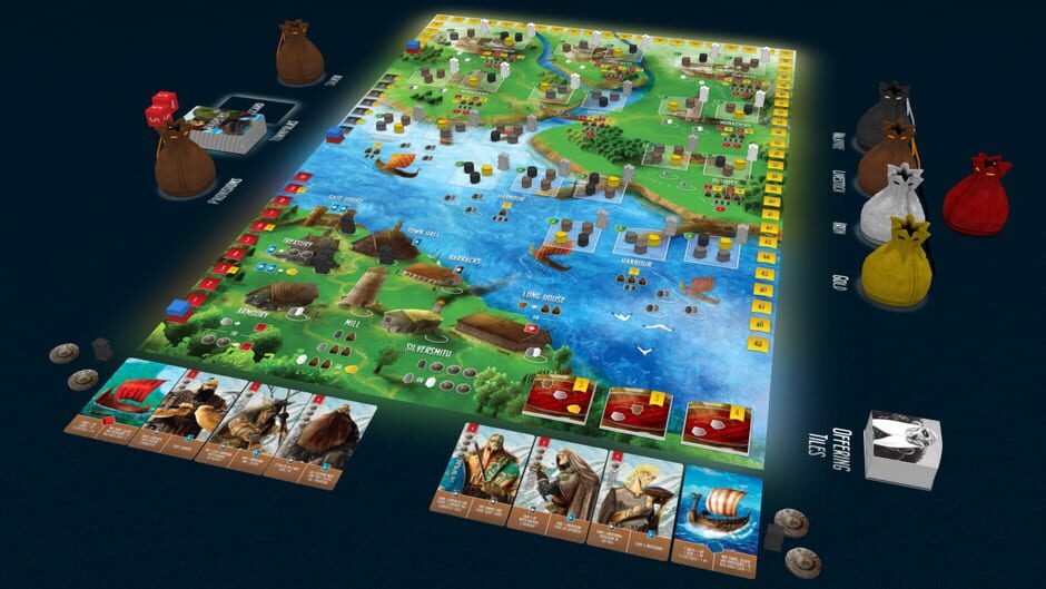 สกรีนช็อตจาก Tabletopia: Raiders of the North Sea (รูปที่ 4)