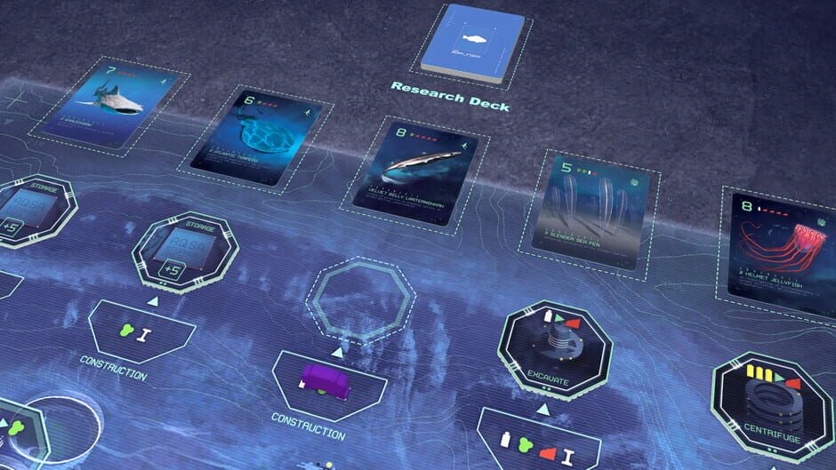สกรีนช็อตจาก Tabletopia: Aquanauts (รูปที่ 3)