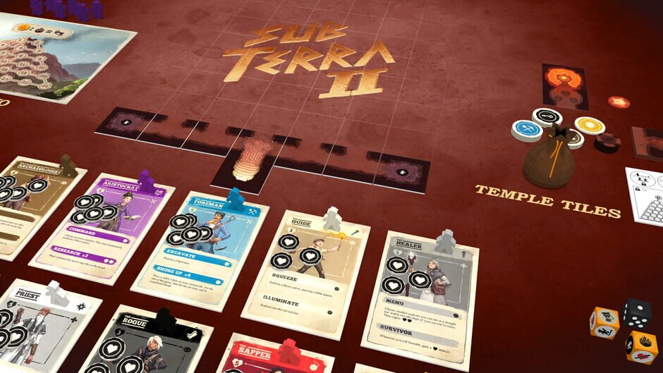 สกรีนช็อตจาก Tabletopia: Sub Terra II - Inferno's Edge (รูปที่ 4)