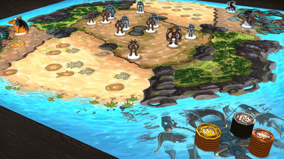 สกรีนช็อตจาก Tabletopia: Guards of Atlantis II (รูปที่ 3)