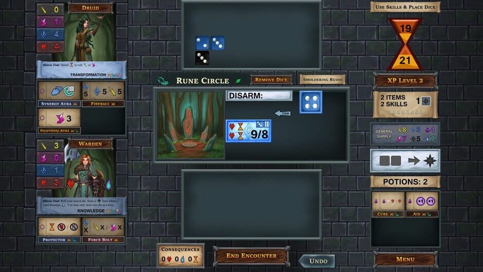 สกรีนช็อตจาก One Deck Dungeon: Forest of Shadows (รูปที่ 9)
