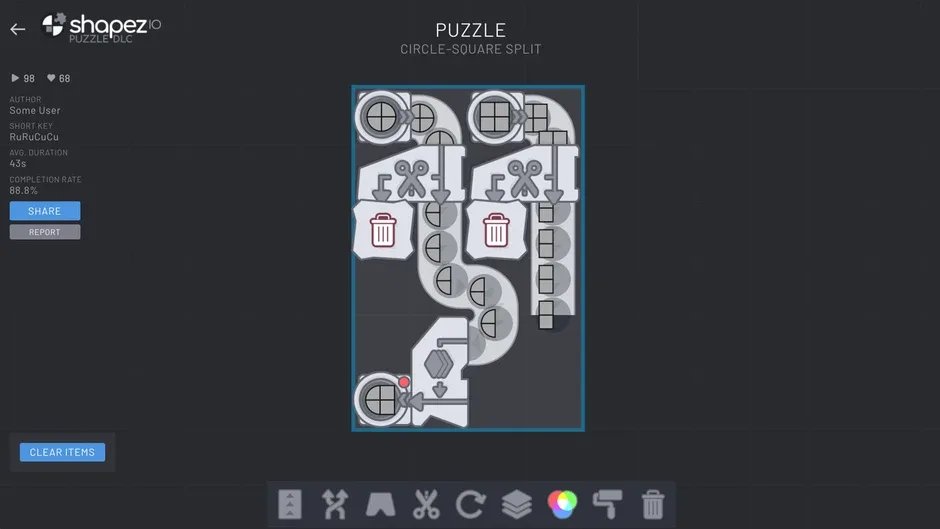 Screenshot 4 from shapez.io: Puzzle DLC