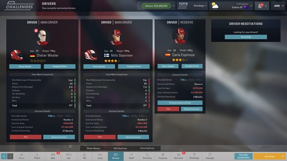 Motorsport Manager: Challenge Pack Screenshot