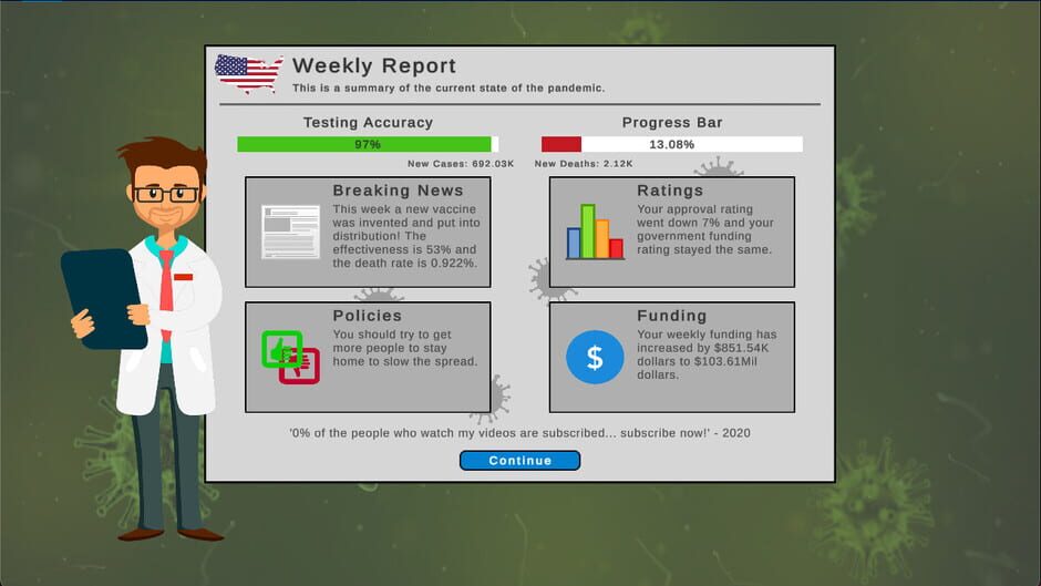สกรีนช็อตจาก Quarantine: Global Pandemic (รูปที่ 5)