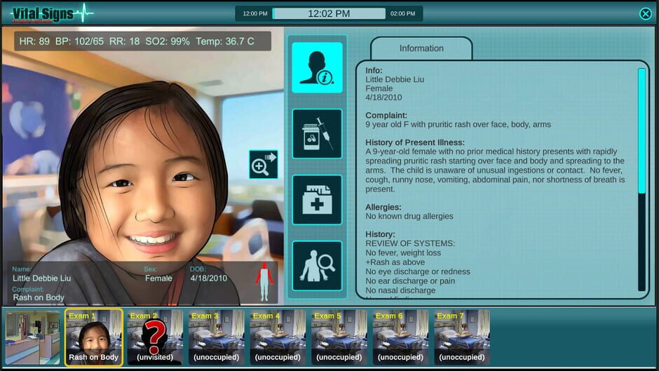 Vital Signs: Emergency Department Screenshot