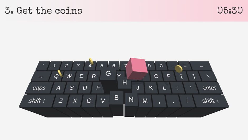On Key Up: A Game for Keyboards Screenshot