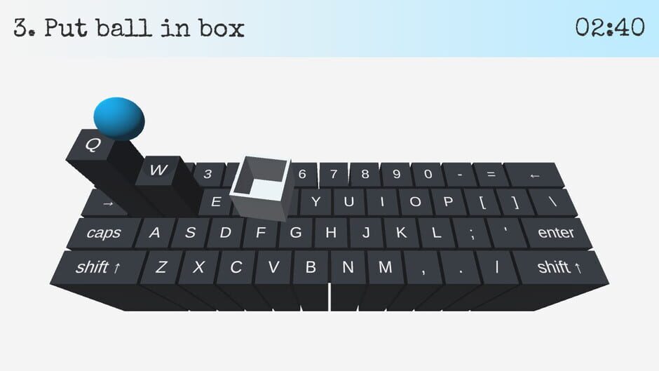 On Key Up: A Game for Keyboards Screenshot
