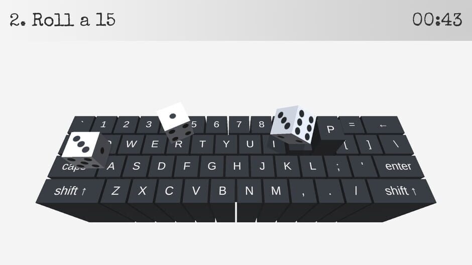 On Key Up: A Game for Keyboards Screenshot