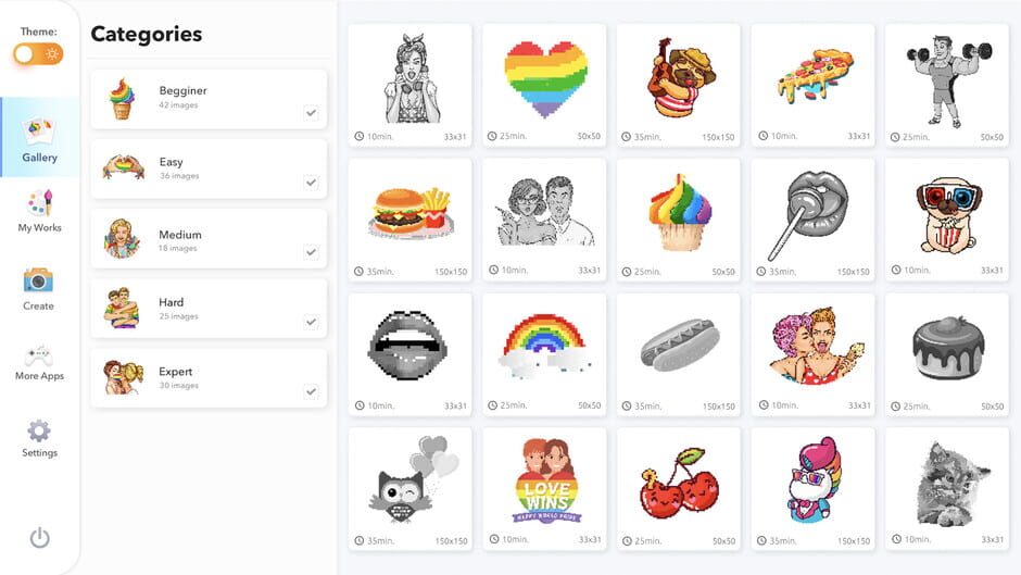 LGBT Color by Number for Adults Screenshot