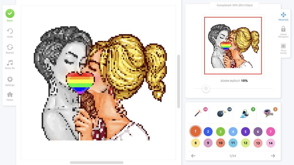 LGBT Color by Number for Adults Screenshot