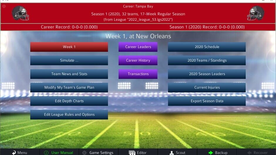 Pro Strategy Football 2022 Screenshot