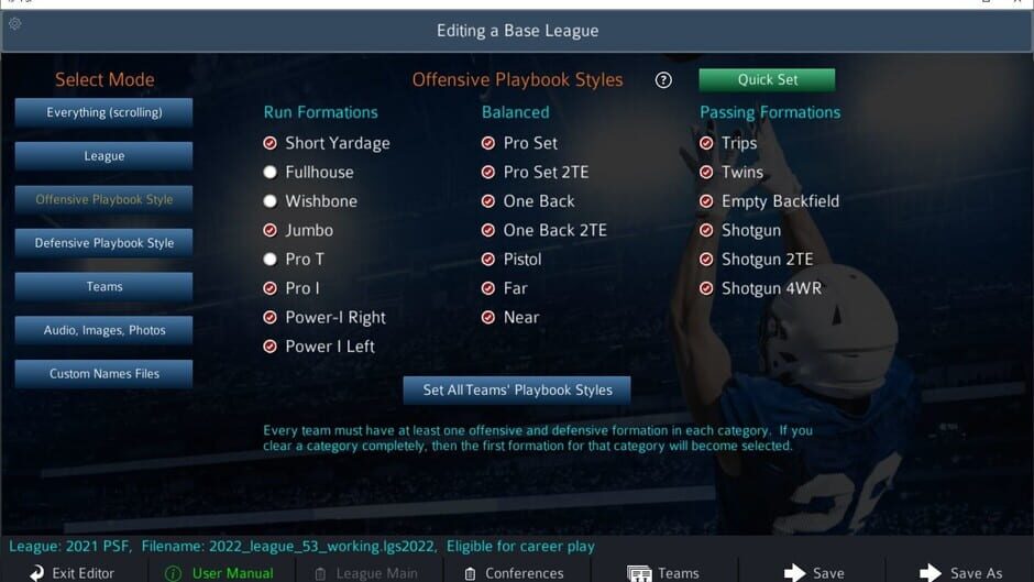 Pro Strategy Football 2022 Screenshot