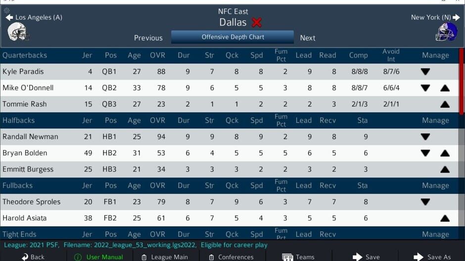 Pro Strategy Football 2022 Screenshot