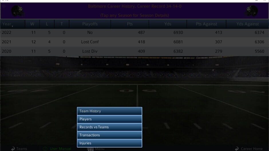 Pro Strategy Football 2022 Screenshot