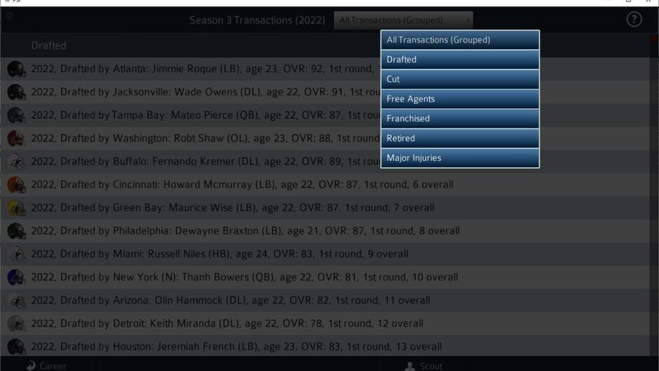 Pro Strategy Football 2022 Screenshot