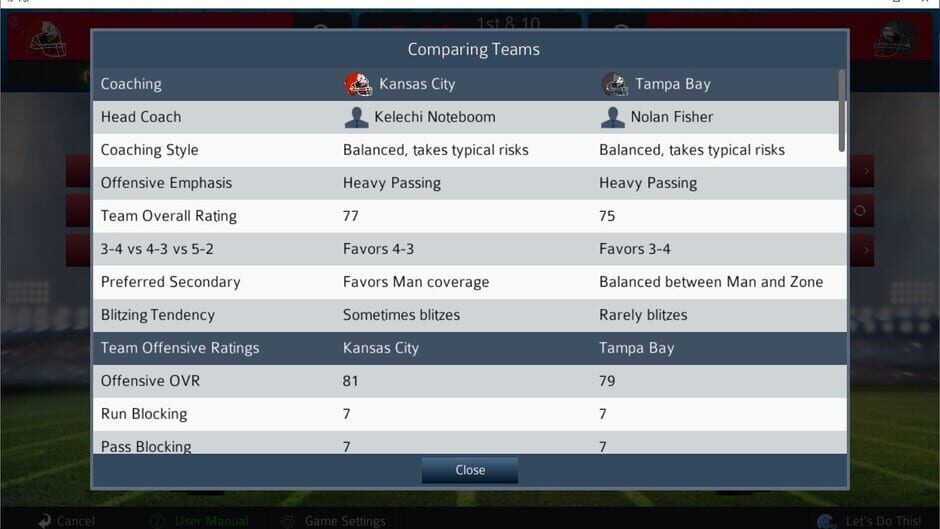 Pro Strategy Football 2022 Screenshot