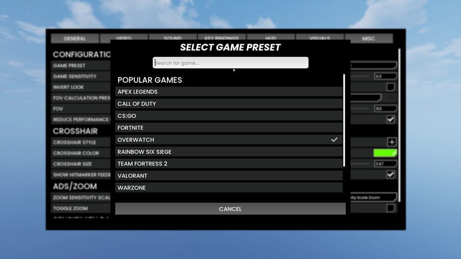 Mightyy's FPS Aim Trainer Screenshot