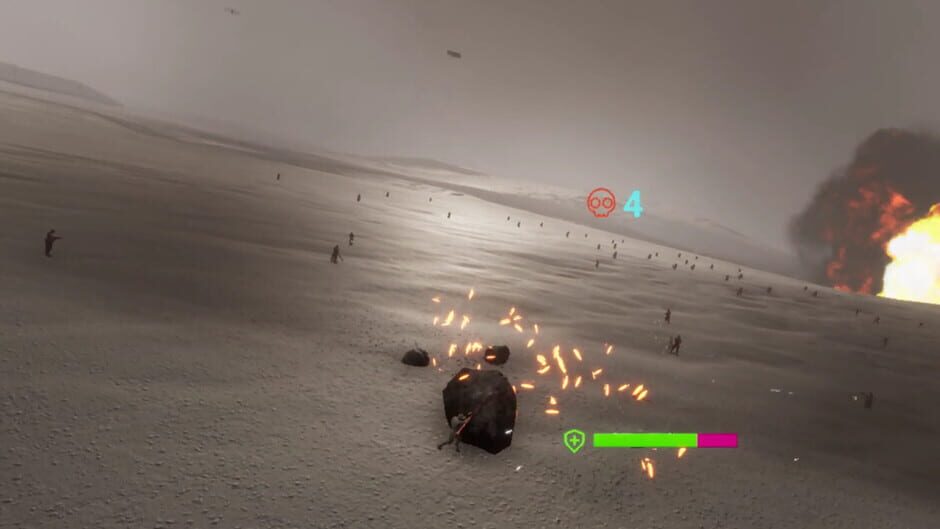สกรีนช็อตจาก VR Lunar Base Skirmish: Control the Moon (รูปที่ 4)