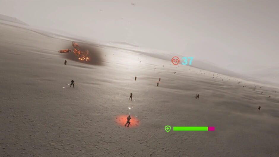 สกรีนช็อตจาก VR Lunar Base Skirmish: Control the Moon (รูปที่ 7)