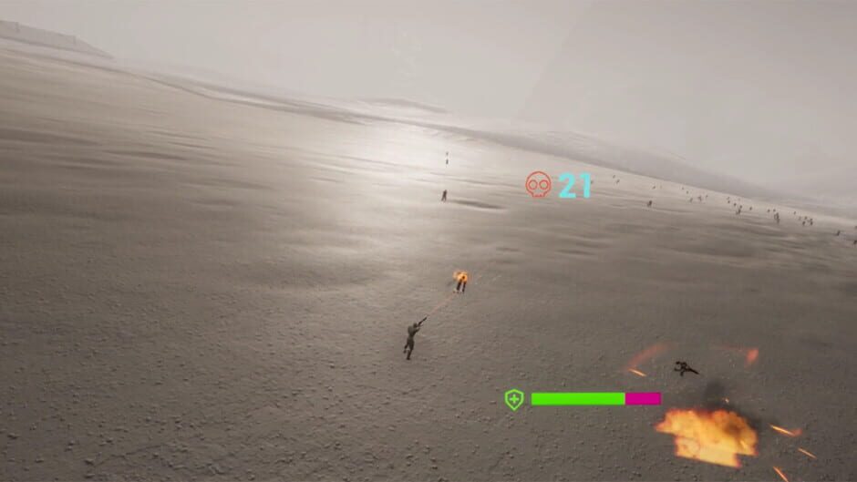 สกรีนช็อตจาก VR Lunar Base Skirmish: Control the Moon (รูปที่ 3)