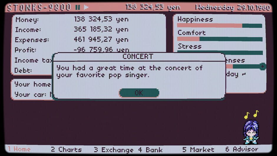 Stonks-9800: Stock Market Simulator Screenshot